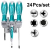 Набор отвертка с битами Total TACSD302462 (24 предмета)