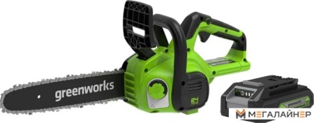 Аккумуляторная пила Greenworks G24CS25K4 2007707UB (с 1-им АКБ 4 Ач) купить в Минске с доставкой