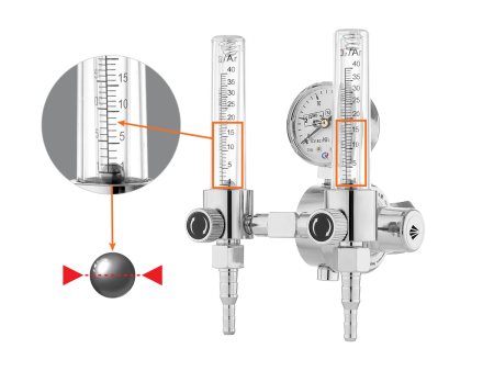 Регулятор расхода газа универсальный Сварог У-30/АР-40-Р-2 (198 AR), манометр с поверкой