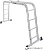 Лестница-трансформер Алюмет TL4034 (2x3+2x4 сутпеней) купить в Минске с доставкой