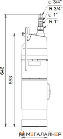 Дренажный насос Grundfos SBA 3-45 A купить в Минске с доставкой