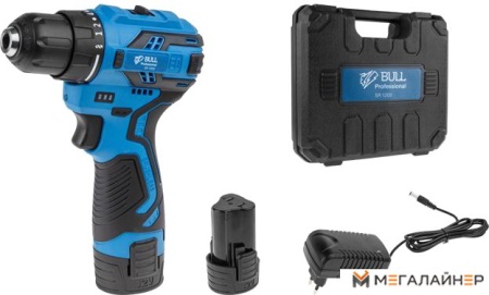 Дрель-шуруповерт Bull SR 1203 (с 2-мя АКБ, кейс) купить в Минске с доставкой