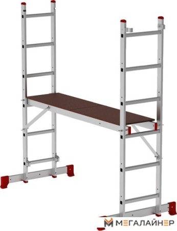 Лестница-трансформер Новая высота NV 1415 помост 6 ступеней купить в Минске с доставкой