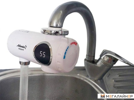 Проточный электрический водонагреватель на кран Atlanta ATH-7425 купить в Минске с доставкой