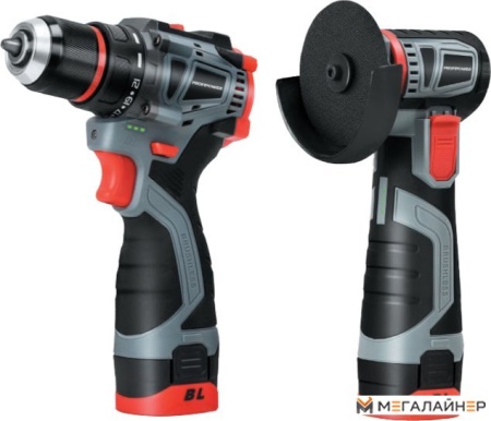 Profipower ProfiSet-2B16 E0229 (шуруповерт, болгарка, 2 АКБ, кейс) купить в Минске с доставкой