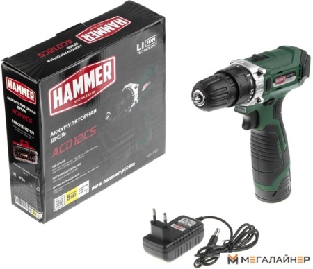 Дрель-шуруповерт Hammer ACD12CS (с 1-им АКБ) купить в Минске с доставкой