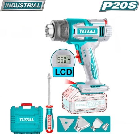 Total TOSLI240863 (гайковерт, шлифмашина, фен, 2 АКБ, сумка) купить в Минске с доставкой