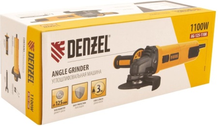Угловая шлифмашина Denzel AG125-1100 купить в Минске с доставкой