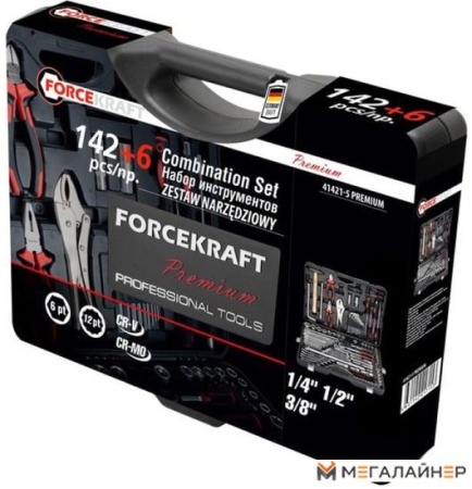 Универсальный набор инструментов ForceKraft FK-41421-5 Premium (148 предметов) купить в Минске с доставкой