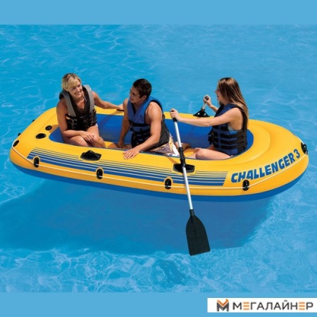 Гребная лодка Intex Challenger 3 Set (Intex-68370)