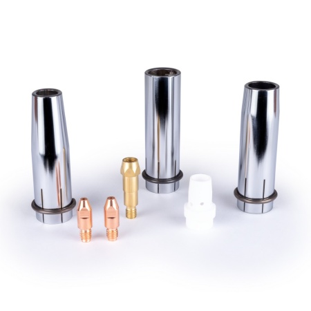 Набор комплектующих FoxWeld MIG-40 (2 наконечника, 3 сопла, 1 держ. након., 1 диффузор газ.)