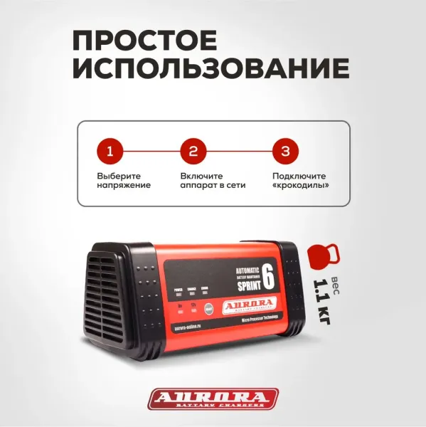 Зарядное устройство Aurora Sprint 6