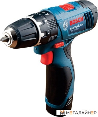 Дрель-шуруповерт Bosch GSB 120-LI Professional 06019F3000 (с 2-мя АКБ, кейс) купить в Минске с доставкой