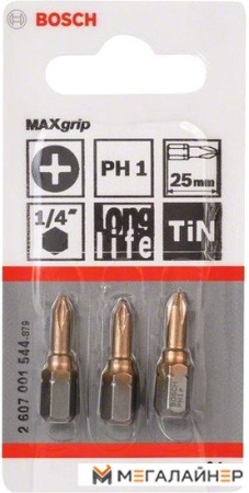Набор бит Bosch 2607001544 3 предмета купить в Минске с доставкой