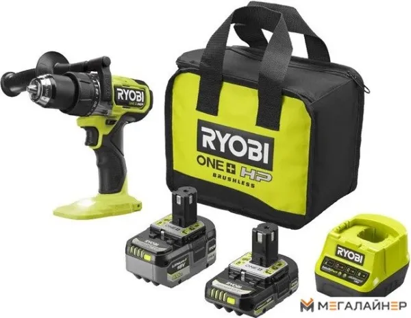 Ударная дрель-шуруповерт Ryobi RPD18X-2C52S 5133005527 (с 2-мя АКБ 2 Ач+5 Ач, сумка) купить в Минске с доставкой