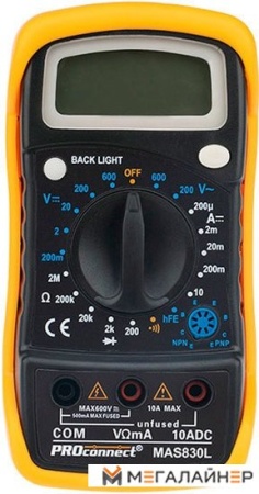 Купить Мультиметр PROconnect MAS830L в Минске с доставкой