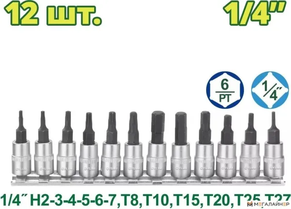 Набор головок слесарных Dyllu DTST2414 купить в Минске с доставкой