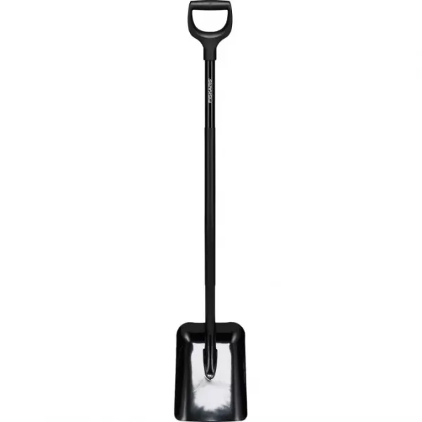 Лопата совковая Ergonomic Pro FISKARS (черная) 1066711 купить в Минске с доставкой