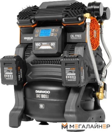 Компрессор аккумуляторный 42В / 220В DAEWOO DAC 180S Li SET