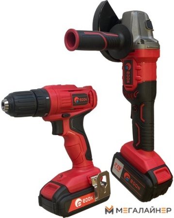 Edon OAF21-AD/AG (шуруповерт, болгарка, 2 АКБ, кейс) купить в Минске с доставкой