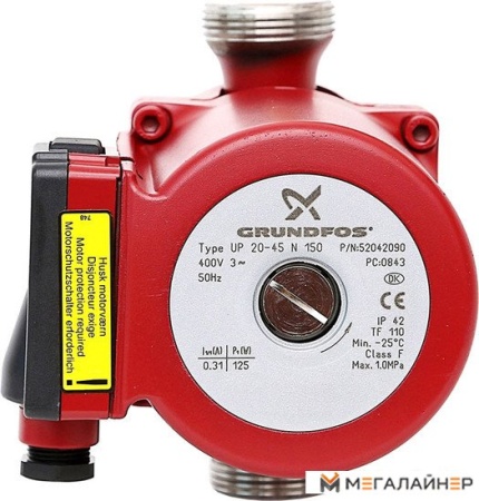 Циркуляционный насос Grundfos UP 20-45 N купить в Минске с доставкой