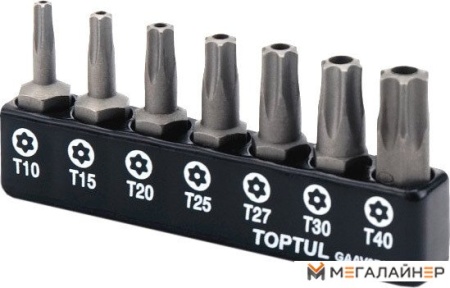 Набор бит Toptul GAAV0703 7 предметов купить в Минске с доставкой