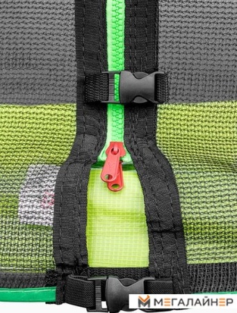 Батут Alpin 2.52 м с защитной сеткой и лестницей