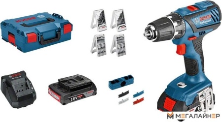 Дрель-шуруповерт Bosch GSR 18-2-LI Plus Professional 0615990H27 (с 2-мя АКБ, 4 набора) купить в Минске с доставкой