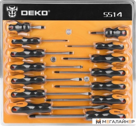 Набор отверток Deko SS14 (14 предметов) купить в Минске с доставкой