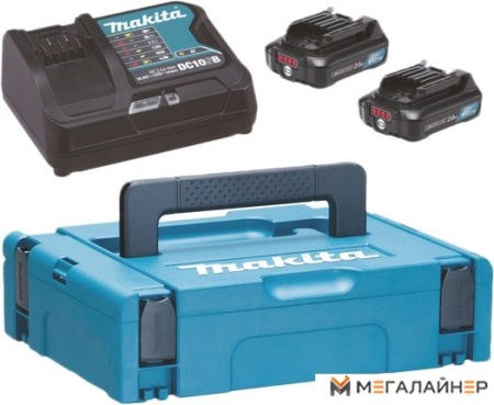 Аккумулятор с зарядным устройством Makita BL1021B + DC10SB (12В/2 Ah + 12В) купить в Минске с доставкой