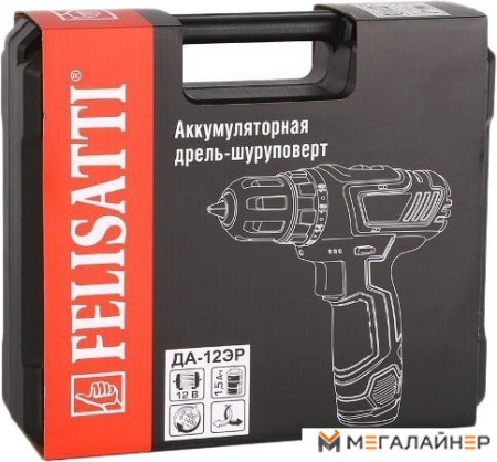 Дрель-шуруповерт Felisatti ДА-12ЭР-02 595.5.2.00 (с 2-мя АКБ) купить в Минске с доставкой