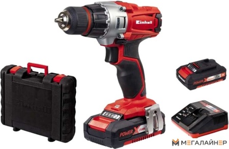 Дрель-шуруповерт Einhell TE-CD 18/2 Li Kit (2x1.5 Ah) купить в Минске с доставкой