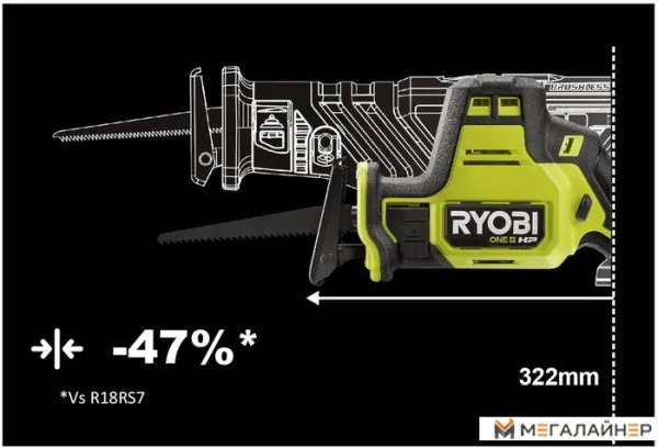 Сабельная пила Ryobi RRS18C-0 5133004954 (без АКБ) купить в Минске с доставкой
