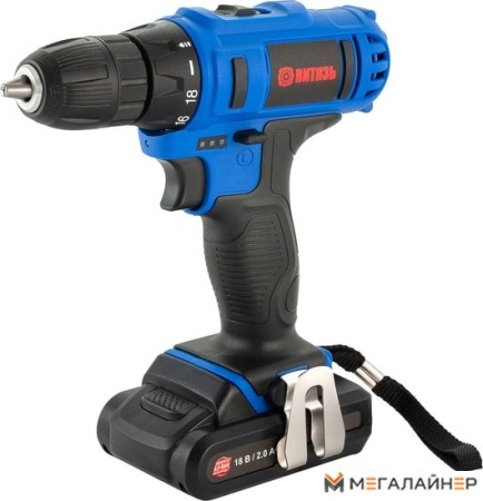 Дрель-шуруповерт Витязь ДА-118-2 18012003 (с 2-мя АКБ, кейс) купить в Минске с доставкой