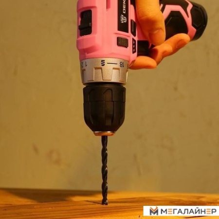 Дрель-шуруповерт Deko GCD12DU3 PINK SET2 063-4171 (с 1-им АКБ, набор оснастки) купить в Минске с доставкой