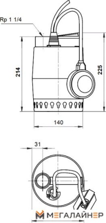 Дренажный насос Grundfos Unilift KP 250 A 1 купить в Минске с доставкой