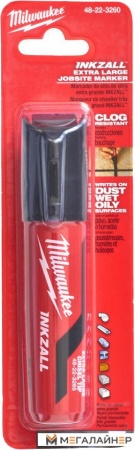Купить Маркер Milwaukee Inkzall XL 4932471558 (черный) в Минске с доставкой