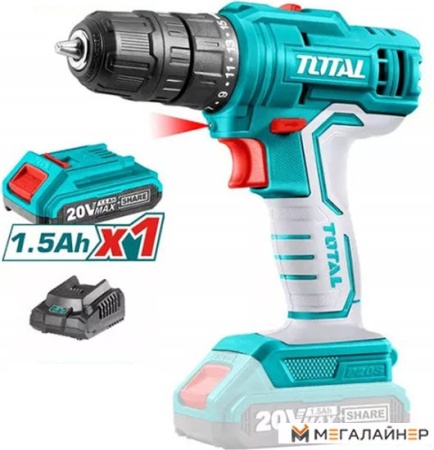 Дрель-шуруповерт Total TDLI20051 (с 1-им АКБ) купить в Минске с доставкой