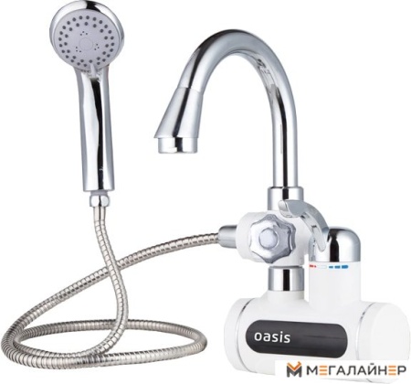 Проточный электрический водонагреватель кран+душ Oasis EP-3 купить в Минске с доставкой