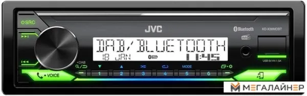 USB-магнитола JVC KD-X38MDBT