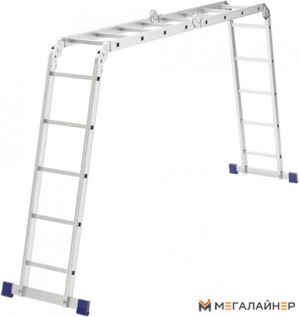 Лестница-трансформер СибрТех 97884 2х4+2х5 ступеней купить в Минске с доставкой