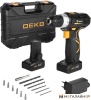 Дрель-шуруповерт Deko GCD20DU3 SET 3 063-4142 (с 2-мя АКБ, кейс, набор оснастки) купить в Минске с доставкой