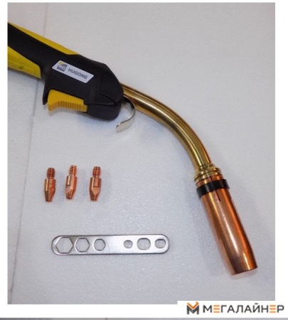 Горелка сварочная с жидкостным охлаждением  HUGONG MIG/MAG HG50-500А-5м. / MIG Torch HG50 water cooled-5m