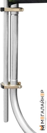 Батут Alpin 2.52 м с защитной сеткой и лестницей