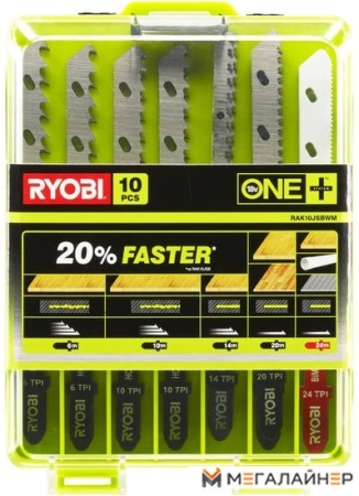 Набор оснастки Ryobi RAK10JSBWM (10 предметов) купить в Минске с доставкой