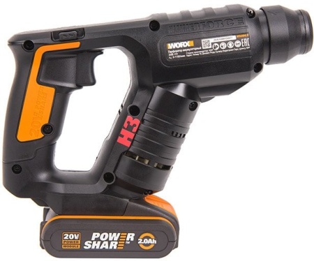 Перфоратор Worx WX394.3 (с 1-м АКБ, кейс) купить в Минске с доставкой