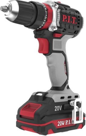 Ударная дрель-шуруповерт P.I.T. PSB20H-10C/1 (с 1-им АКБ, кейс, оснастка)