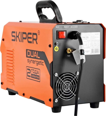 Полуавтомат сварочный SKIPER MIG/MAG-250D-3 (2 ГОДА гар, 250А; ПРОЦЕССОР; MIG/MAG; еврорукав 3м)