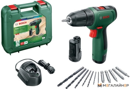 Дрель-шуруповерт Bosch EasyDrill 1200 06039D3007 (с 2-мя АКБ, кейс) купить в Минске с доставкой