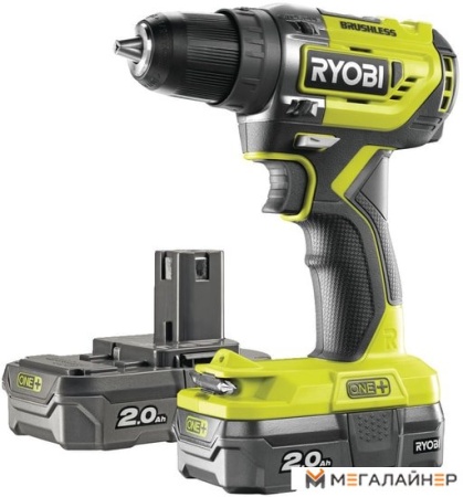 Дрель-шуруповерт Ryobi R18DD5-220S 5133003733 (с 2-мя АКБ, сумка) купить в Минске с доставкой